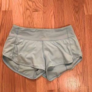Light blue lululemon shorts